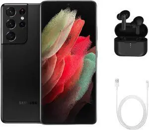 Samsung Galaxy S21 Ultra 5G G998U (Fully Unlocked) 128GB Phantom Black (Grade A) w/ Wireless Earbuds Samsung Galaxy S21 Ultra 5G G998U (Fully Unlocked) 128GB Phantom Black (Grade A) w/ Wireless Earbuds