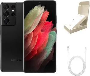 Samsung Galaxy S21 Ultra 5G G998U (Fully Unlocked) 128GB Phantom Black (Grade A) w/ Gift Box Samsung Galaxy S21 Ultra 5G G998U (Fully Unlocked) 128GB Phantom Black (Grade A) w/ Gift Box