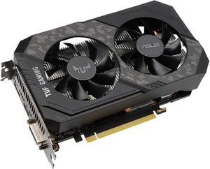 ASUS TUF Gaming GeForce GTX 1660 SUPER Overclocked 6GB Edition HDMI DP DVI Gaming Graphics Card (TUF-GTX1660S-O6G-GAMING)