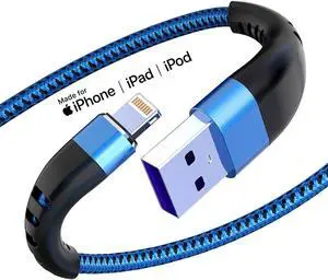 2Pack USB to Lightning Cable 3FT for iPhone 14,Nylon Braided Cord 2Pack USB to Lightning Cable 3FT for iPhone 14,Nylon Braided Cord