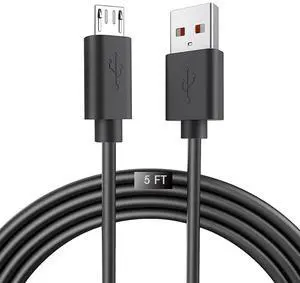 KEHIPI Replacement Micro USB Charger Cord for JBL Clip 3, 2, JBL Flip 4, 3, 2, JBL Charge 3, 2, 2 Plus Waterproof Portable Bluetooth Speaker Charging Cord Cable (5FT)