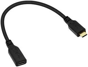 BUCIER USB C Extension Cable Type C Male to Female Short Cable USB 3.1 10Gbps Fast Charging 4K HD Video Audio Data Transfer Cord for Laptop & Tablet & Mobile Phone (Straight)
