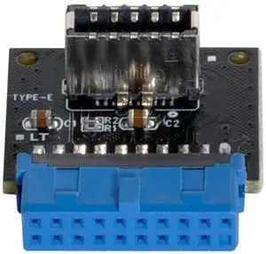 Vszerda USB 3.1 Front Panel Socket Type-E to USB 3.0 20Pin Header Male Extension Adapter for Motherboard