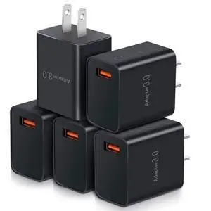 USB Charger Block 5pack, OKRAY 18W Fast Charging 3.0 Quick Charge Wall Plug USB Charger Block 5pack, OKRAY 18W Fast Charging 3.0 Quick Charge Wall Plug