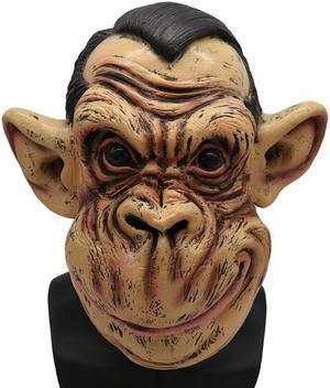 Halloween masquerade horror funny orangutan mask headdress party funny latex animal mask