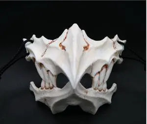 Japanese cross-border writer Kurado Miwa Two-dimensional dress up Dragon God Tiger Yasha Tengu resin mask Halloween masquerade horror funny