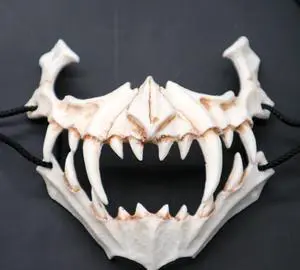 Japanese cross-border writer Kurado Miwa Two-dimensional dress up Dragon God Tiger Yasha Tengu resin mask Halloween masquerade horror funny