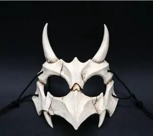 Japanese cross-border writer Kurado Miwa Two-dimensional dress up Dragon God Tiger Yasha Tengu resin mask Halloween masquerade horror funny