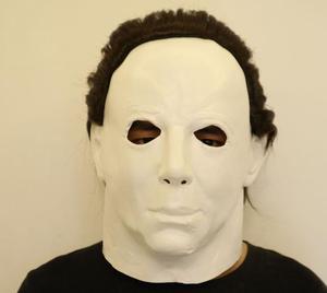Halloween party McMair mask headdress movie moonlight light flustered little white face horror latex mask devil headdress