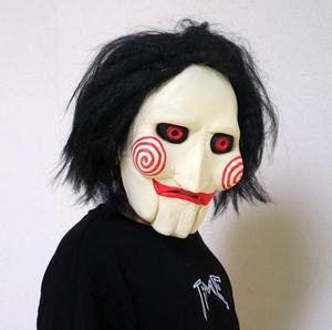 Chainsaw Horror Mask with Wig Chainsaw Massacre Movie Theme Halloween Cosplay Horror Mask