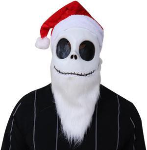 Christmas Horror Night Jack latex mask cos Halloween Christmas cosplay mask headdress props customization