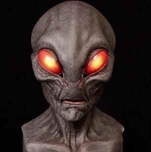 Halloween haunted house bar decoration hood alien latex mask hood horror mask latex cosplay mask horror mask