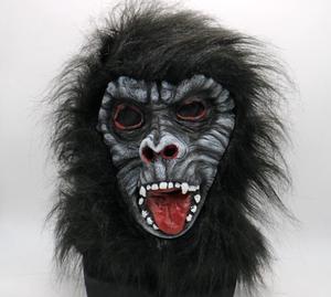 King Kong headgear scary face Halloween animal film and television dress up thriller black orangutan man ape mask headdress