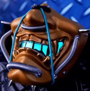 Tsushima Soul Halloween Ball Laughing Prajna Devil Horror Female Adult Male Grimace Half Face Tactical Mask