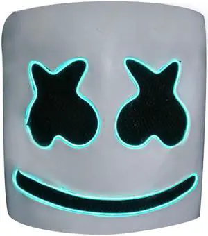 Marshmallow cos electric syllable DJ marshmello with the same headgear