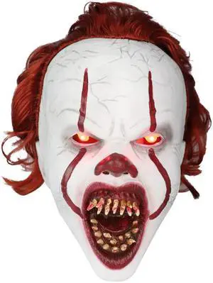 Halloween horror costume party props horror show clown eyes flashing red