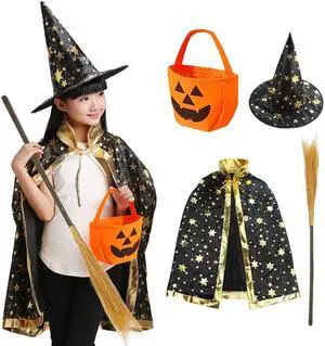 Halloween costume children's cloak props decorations children's Halloween decoration cosplay costume performance costume magician black