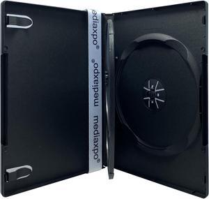 50 STANDARD Black Triple 3 Disc DVD Cases