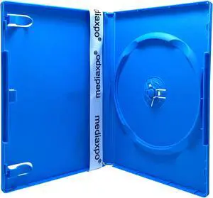 500 STANDARD Solid Blue Color Single DVD Cases