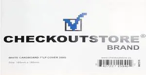 10 CheckOutStore Cardboard Jackets Cover for 7" Vinyl 45 RPM Records