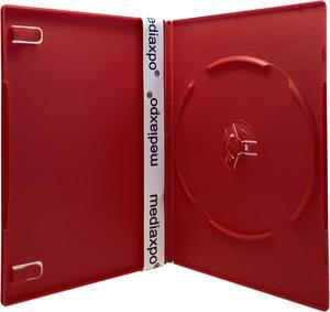 100 SLIM Solid Red Color Single DVD Cases 7MM