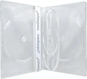 25 STANDARD Clear Quad 4 Disc DVD Cases 25 STANDARD Clear Quad 4 Disc DVD Cases