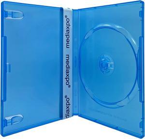 100 STANDARD Clear Blue Color Single DVD Cases