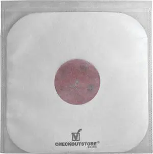 2000 CheckOutStore White Non Woven Record Sleeves for 12" LP Vinyl 33 RPM Records