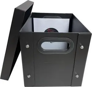 2 CheckOutStore Black 7" Vinyl Record 45 RPM Storage Box 2 CheckOutStore Black 7" Vinyl Record 45 RPM Storage Box