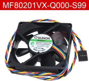 For SUNON MF80201VX-Q000-S99 12V 3.84W 80*80*20MM 4 Lines PWM Control Speed Fan