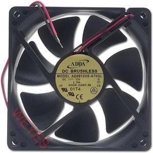 AD0912US-A70GL 90*90*25 12V 0.3A  FOR ADDA 2 wire chassis fan