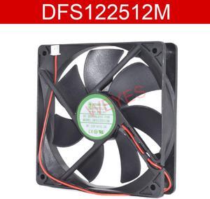 For YOUNG LIN DFS122512M DC12V 0.3A Two Lines Cooling Fan
