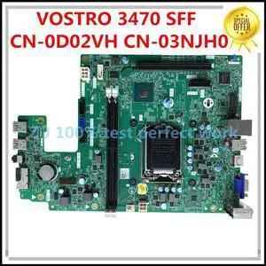 For Dell VOSTRO 3470 SFF Desktop Motherboard D02VH 0D02VH 03NJH0 3NJH0 DDR4 LGA 1151 17530-1 P9Y5R DDR4 MB