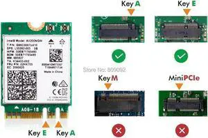 Wireless Dual Band 2400Mbps WiFi 6 For Intel AX200 NGFF M.2 Bluetooth 5.1 Wifi  2.4G/5Ghz Network Card AX200NGW Wifi6 Adapter