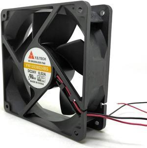 FOR 120mm 12cm 24V Case Cooling Fan YW12038024BS 12038 120X120X38mm 0.52A Bearing 2wire Lead Server Inverter Fan