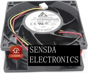 FOR PFB0924GHE dc 24V 92mm 90mm COOLING FAN For Server Cooling Fan 0.76A 92X92X38mm