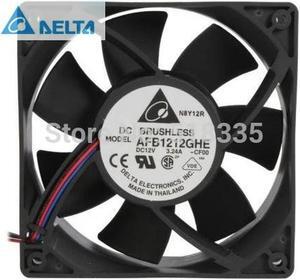 FOR AFB1212GHE-CF00 120x120x38mm Cooling Fan 240.96 CFM 5200 RPM 62 dBA 3-pin T connector