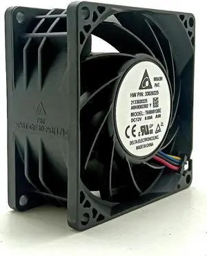 FOR THB0812BE DC 12V High Speed Air Flow CFM Powerful Cooling Fan,80X80X38mm Bearing For GPU
