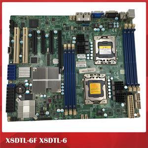 FOR Workstation Motherboard For X8DTL-6F X8DTL-6 LGA1366 X58 Game Hang Up Fully Tested