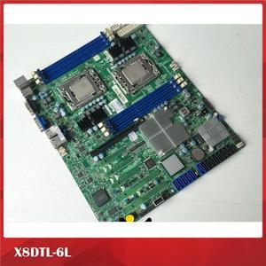 FOR Workstation Motherboard For X8DTL-6L 6GB SAS LGA1366 Game Hang Up Fully Tested