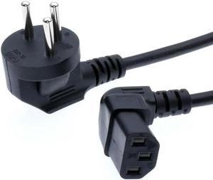 FOR 90 Degree Power Cord SI-32 3 pin to IEC320 C13 Power Cord10A 250V Up Computer Power Cable for TV,PC,Computer