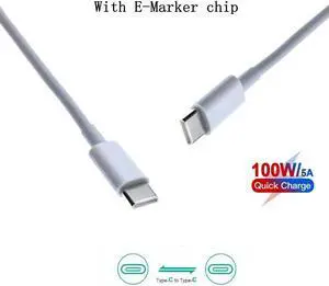 FOR 100W USB Type C Fast Cable Cord E-mark Chip DC Power Connector for Laptop