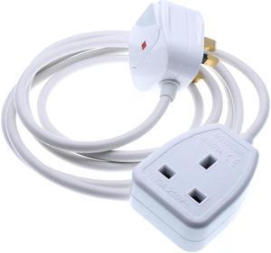 FOR UK To Power Extension Cable With Power Switch HK Male To Female 3Pin Power Cord 03m5m