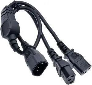 FOR IEC 320 C14 Male to 2XC13 Female Y Type Splitter Power Cord,C14 to 2 x C13 Power Cable,250V/10A