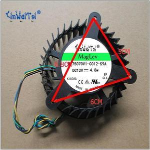 FOR BFB1012L 5M1T 12V MGT8012YB-W20 graphics fan hole distance 50*60*68mm cooling fan