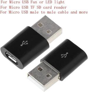 FOR USB 2.0 Male to Micro USB Female Adapter Converter For Micro USB Fan Card Reader