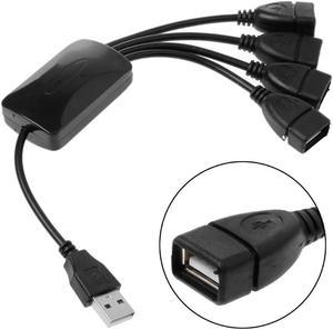 FOR High Speed 4 Port USB 2.0 480Mbps Hub Splitter for Notebook Computer Laptop PC