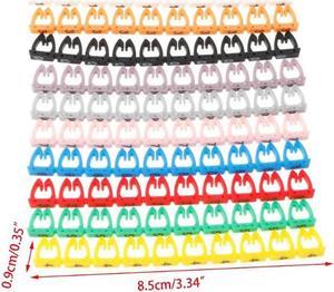 FOR 100Pcs/Set Colorful Numeric Cable Label Mark For RJ45 RJ11 RJ12 Network Cable