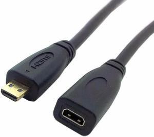 FOR HDMI compatible 1.4 D type Micro HDMI-compatible Male to Micro HDMI-compatible Female M/F Extension Cable 30cm
