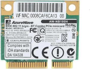 FOR BT4.0 Wlan Wifi Card AW-NB097H AW-NB100H AW-NB126H AR9485 AR3012 AR5B225 300Mbps Half Mini PCI-Express